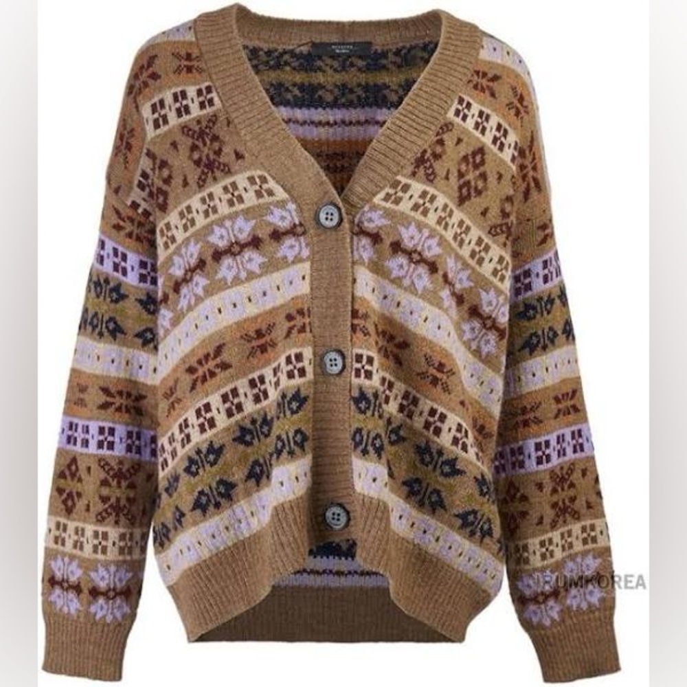 😍😍😍 WEEKEND MAX MARA Eccelso Alpaca Blend Cardigan Size L